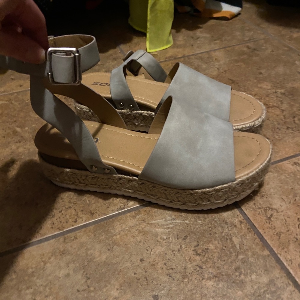 Gray Sandals Soda